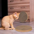 Scratch and Spin Cat Scratcher Replacement Pads for Active Play, Natural Recycled Corrugated Cardboard, Supports Pet Behaviors, Relieves Stress - 5 Count