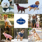 Blueberry Pet Cozy & Comfy Windproof Lightweight Quilted Fall Winter Glossy Dog Puffer Jacket in Hunter Green, Back Length 18.5", Size 18, Warm Coat for Large Dogs