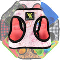 EcoBark Step in Dog Harness - Eco-Friendly Small Breed Dog Harnesses for XXS, XS, & Small Dogs - Reflective and Adjustable Mini Body Halter Vest - Soft Mesh Toy Breed Harness (Floral, XS)