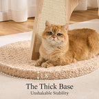 797Audio Flower Cat Tree, 48" Wood Branch Cat Tower, Pink Cloud Cat Tree with Scratching Post for Indoor Adult Cats, Luxury Cat Tree with Cozy Perches & Interactive Squeaky Hanging Toy