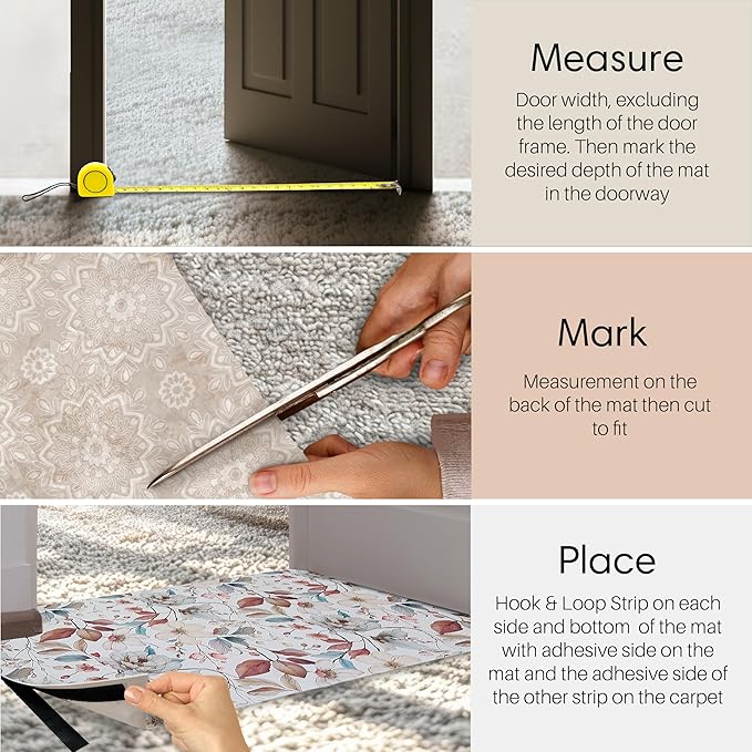 Wild Living Cat Carpet Protector for Pets Prevents and Provides a Solution to cat Ripping up Carpet Under Door Anti Scratch Door Protector cat Scratch Carpet Protector mat with Adhesive