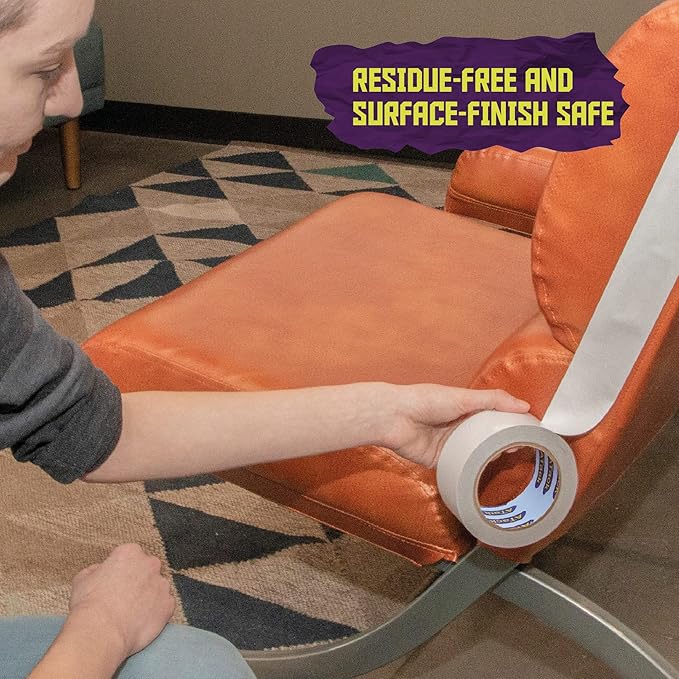 ATack Cat Anti-Scratch Training Tape, Residue-Free and Removable, Clear, 2.5-Inches x 20 Yards, Kitty Scratch Deterrent, Prevention Tape and Protector for Leather Couch, Furniture, Door