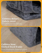 Cat Tree for Large Cat, 19 * 16.5In Large Cat Perch, Adult Cat Tower for Indoor Cats with 24In Long Scratching Post, 2 Cozy Cat Condo House for Adult & Fat Cats, Dark Gray