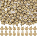 AUEAR, 100 Pieces Vintage Brass Bells 11mm Mini Jingle Bell for DIY Wind Chimes Home Decor