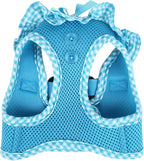 Puppia Vivien Vest Dog Harness Step-in All Season Mesh Cute No Pull No Choke Walking Training for Small Dog, Sky Blue, Large
