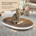 3Pack Extra Large Versatile Cardboard cat Scratcher & Lounger bed, High-Density cat Scratch Pads for Indoor Cats Grinding Claws, Ergonomical curved Cat Scratching Board, Couch Protector from Cat Claws