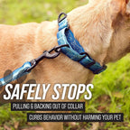 Leashboss Martingale Collar for Dogs | Reflective Nylon Dog Collar for Large Dogs, Medium and Small Dogs | No Pull Pet Training Collar Small | Quick Release Buckle, Adjustable Pet Collar