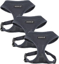 Authentic Puppia Soft Harness, Grey, Small (Pack of 3)