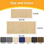 Cat Scratch Pad for Wall,Cuttable and Adhesive Cat Scratching Mat,Fun Interactive Scratcher,Cat Scratch Furniture Protector (Khaki,39.3×15.8inch)