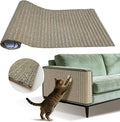 Natural Cork Cat Scratcher Mat, Self-Stick & Trimmable Furniture Protector for Couch, Door, Wall & Bed Corner, Claw-Friendly for Indoor Cats (Catnip Green, 39.4 x 11.8 Inch)