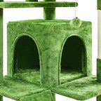Topeakmart 70in Cat Tree Tower for Inddor Cats with 3 Cozy Platforms 2 Condos and Ladder Cat Activity Center for Kittens