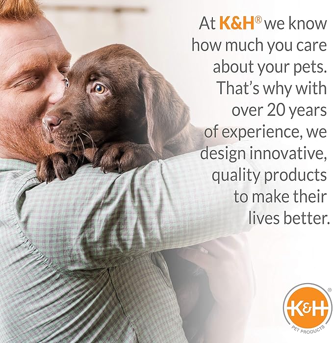 K&H Pet Products Self-Warming Crate Pad, Warming Dog Crate Bed, Machine Washable Dog Crate Mat, Tan X-Small 14 X 22 Inches