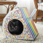 Kitty City Rainbow Cake Slice Scratcher