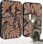 2 Pack Art Cat Scratcher, Wall-Mountable Cat Scratch Pad, Wall Cat Scratcher 16.7x11x1 Inch Cat Scratching Board for Indoor Cats Toy(Black & White 1)