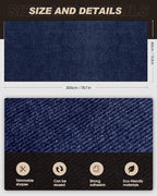 78.7"x15.8" Cat Scratch Mat,Trimmable Self-Adhesive Carpet,DIY Climb Cat Scratcher for Cat Couch Furniture or Wall Protector,Covering Cat Tower,and Replacement Pads (Dark Blue)