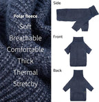 Fitwarm Turtleneck Knit Dog Sweater, Thermal Dog Winter Clothes for Small Dogs Boy Girl, Cozy Sweaters for Dogs, Doggy Pullover Jumper, Pet Outfit, Heather Navy Blue, XS