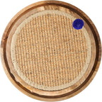 Cat Scratching Pads Interactive Cat Toys Natural Sisal Toys with Interactive Play Balls – Indoor Cat Scratcher Post for Furniture Protection, Exercise & Stress Relief 12.5 x 12.5 x 3