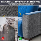 Cat Scratch Furniture Protector,Couch Protector from Cat Claws,Cat Couch Scratcher,Adhesive Cuttable Kitten Scratch for DIY Climbing,Suitable for Sofa,Wall,Door,Table Legs (Dark Gray, 39.3x15.7in)