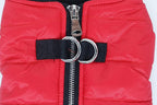 Puppy Winter Coat - Waterproof Dog Jacket for Small Dogs, Lightweight Insulated Bomber Jacket - Red