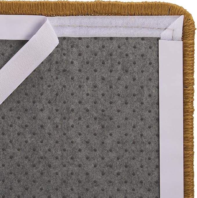 SAFAVIEH Cat Scratch Mat Pad Collection, 10" x 24", Light Brown, Sisal Boucle Weave, Velcro & Slip Resistant Backing