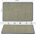 Cat Scratching Mat,23.6 x 15.7inch Sisal Cat Scratchers for Indoor Cats with Velcro Tapes,Stick on Floor Wall Cat Scratcher,Horizontal Cat Scratcher Protect Carpets and Sofas (Grid Style)…