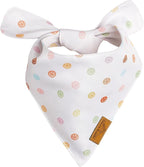 Remy+Roo Large Spring Dog Bandanas - 4 Pack Daisy Set | Premium Durable Adjustable Polyester Fabric | Patented Shape Girl Dog Bandana, Trendy Pattrens, Floral Dog Bandana