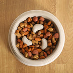 Gibson Home Curious Canines Slow Feeder Dog Bowl, 6.75” Melamine Anti-Gulp Feeding Bowl, Non-Slip, Dishwasher Safe, Taupe