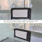 2 Pack Cat Hammock for Window Wall with 8 Suction Cups 2 Cushion Cover,Cat Window Perch, Space Saving and Easy Mounted Large Cats Bed,Pet Resting Safety Holds (Black, Large)