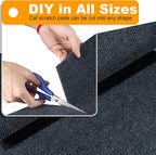 Large Cat Scratching Mat, 118"x15.8" Self-Adhesive Cat Scratch Furniture Protector, Trimmable DIY Cat Wall Climbing Carpet, Cat Couch Protector, Cat Scratching Pad Replacement (Dark Gray, 30 Nails)