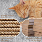 Yaheetech 33.5in Cat Tree Tower for Indoor Cats w/2 Cozy Plush Condos, Oversized Perch & Sisal Scratching Posts, Stable Cat Stand House for Large Cats & Pets, Light Gray