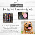 Lucky Love Dog Wide Martingale Dog Collar - No-Slip, Durable, & Soft Webbing 1.5 inch Martingale Collar for Dogs Male and Female Ideal for Training & Walking - Ladybird, Large