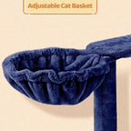 Topeakmart 57in Cat Tree Tower with 2 Plush Rooms Kitten Furniture Play House