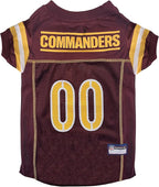 Pets First NFL Washington Commanders Dog Jersey, Size Medium. Best Football Jersey Costume for Dogs & Cats. Licensed Jersey Shirt