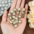 AUEAR, 100 Pieces Vintage Brass Bells 14mm Mini Jingle Bell for DIY Wind Chimes Home Decor