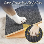 Dog Ramp for Stairs 6 Pack - Adjustable Wooden Stair Wedges for Small Dogs, Foldable Indoor Dog Stair Ramp with Triangular Support and Non-Slip Pads for Senior and Short-Legged Pets