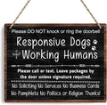 No Soliciting Sign For House, Do Not Knock Or Ring Doorbell, Do Not Knock Or Ring Doorbell, Rustic Hanging Sign For Front Door, Nursery Home Bedroom - f001