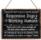 No Soliciting Sign For House, Do Not Knock Or Ring Doorbell, Do Not Knock Or Ring Doorbell, Rustic Hanging Sign For Front Door, Nursery Home Bedroom - f001
