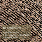 8 Packs cat Scratch pad Toys Reversible cat Scratching Post Cardboard cat scratchers for Indoor Cats Sleep Play and Grind Claws
