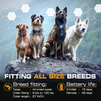 INVIROX Ultra K9 Dog Training Collar with Remote, 124 Levels for Reactive, Stubborn or Hard-to-Train Dogs, ¾ Mile Range, Night-Light Mode, Safe Communication, IP67 Waterproof E Collar for Large Dogs
