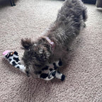 SPOT Skinneeez Crinklers Cow - Stuffing-Free Dog Toy with Crinkle & Squeaker Sounds, Durable for Moderate Chewers, Tug Toy for Small Dogs & Puppies, 14in
