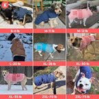 KYEESE Dog Coat Warm Pet Winter Puffer Coat with Leash Hole Waterproof Dogs Jacket with Fleece Lined Thick Pets Clothes with Pocket Soft Pet Sweater for Cold Weather Windproof Dog Coats for Small Dogs