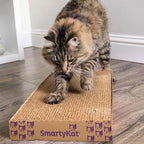 SmartyKat Super Scratcher+ Double Wide with Catnip Infusion Technology Corrugate Cat Scratch Pad, Reversible