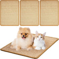 Newwiee 4 Pcs Cat Scratch Sisal Mat Cats 15.7 x 12 Inch Scratching Pad Rug for Cat Grinding Claws and Carpets Sofa Couch Furniture Door Protector