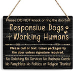 No Soliciting Sign For House, Do Not Knock Or Ring Doorbell, Do Not Knock Or Ring Doorbell, Rustic Hanging Sign For Front Door, Nursery Home Bedroom - f002