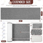 59" x 15.7" Thickened Cat Wall Climbing Carpet Large Cat Scratcher Mat Carpet with 5 Pcs Fixed Nails Wall Furniture Scratching Post Couch Sofa Protector