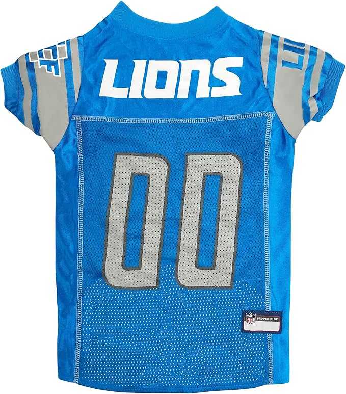 Pets First NFL Detroit Lions Dog Jersey, Size X-Small, Football Shirt Costume for Pet, Dog Sports T-Shirt, NFL Team Clothing for Cats, Licensed Pet Apparel Available in 7 Sizes and 32 Teams
