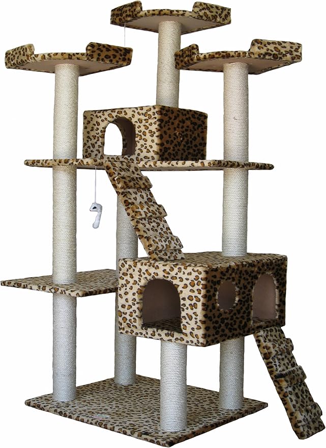 Go Pet Club Cat Tree Leopard Print