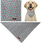 Summer Bandana - Cute Pet Bandana with Crabs Pattern, Adjustable Blue Puppy Bib, Washable Triangle Dog Scarf for Boy, Girl Dogs or Cats