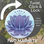 Screen Door Magnets Double Sided – Keep People, Kids, and Dogs from Running into a Screen Door. Saver - Robbins Aria Blue Lotus