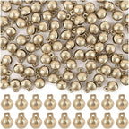 AUEAR, 100 Pieces Vintage Brass Bells 14mm Mini Jingle Bell for DIY Wind Chimes Home Decor